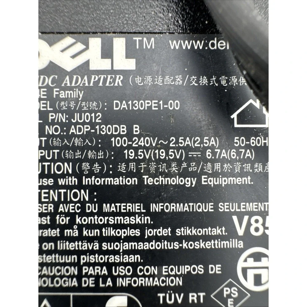 DELL DA130PE1-00 19.5V 6.7A Genuine‎ Original AC Power Adapter Charger